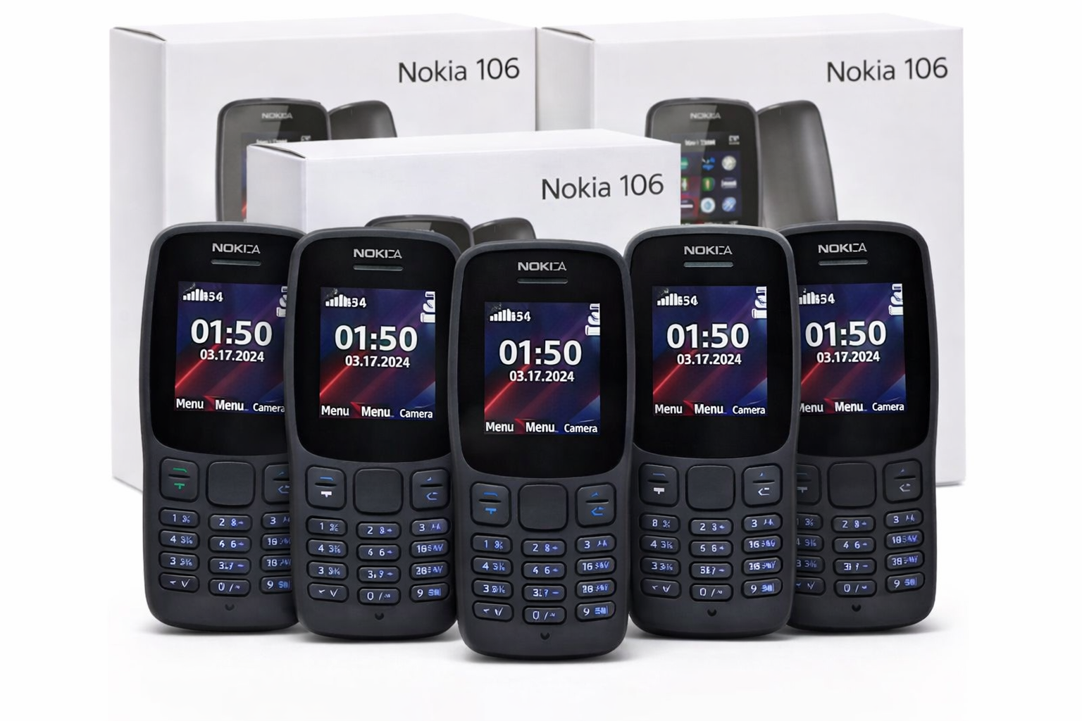 پک 5 عددی گوشی نوکیا 2018 106 | حافظه 4 مگابایت (بسته چندتایی ویژه همکاران)