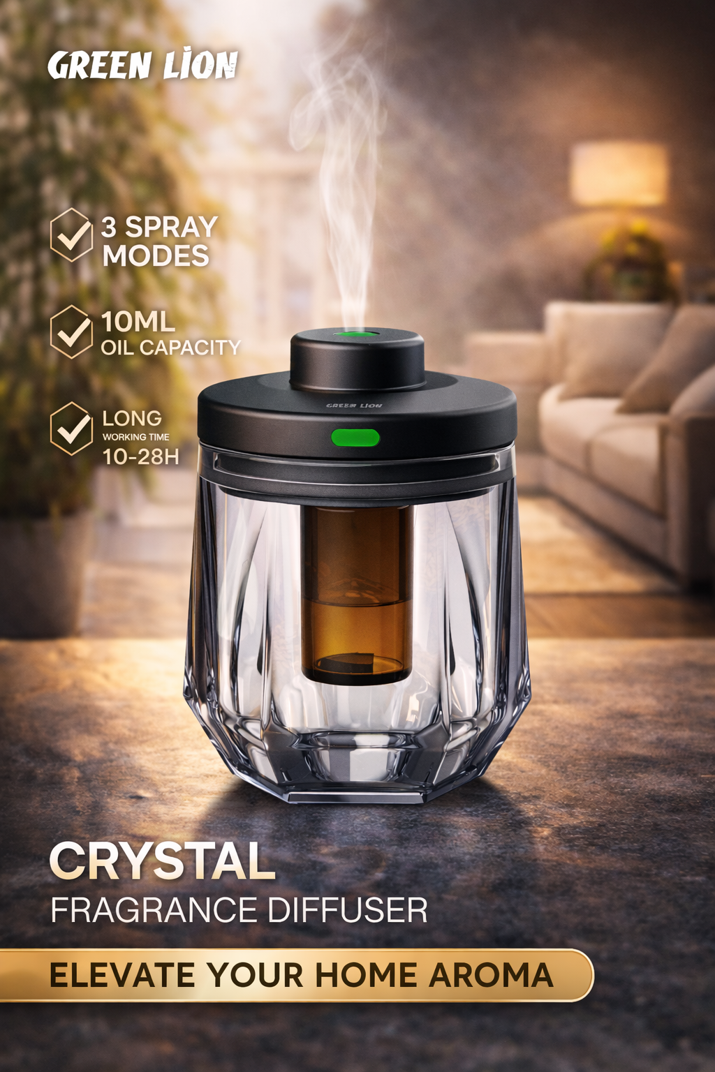 خوشبو کننده هوا گرین لاین مدل Crystal Fragrance Diffuser
