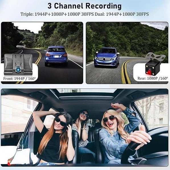 دوربین ثبت وقایع 3 لنزه خودرو برند VIDEO CAR DVR مدل C101