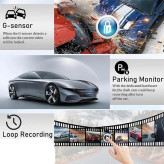دوربین ثبت وقایع 3 لنزه خودرو برند VIDEO CAR DVR مدل C101