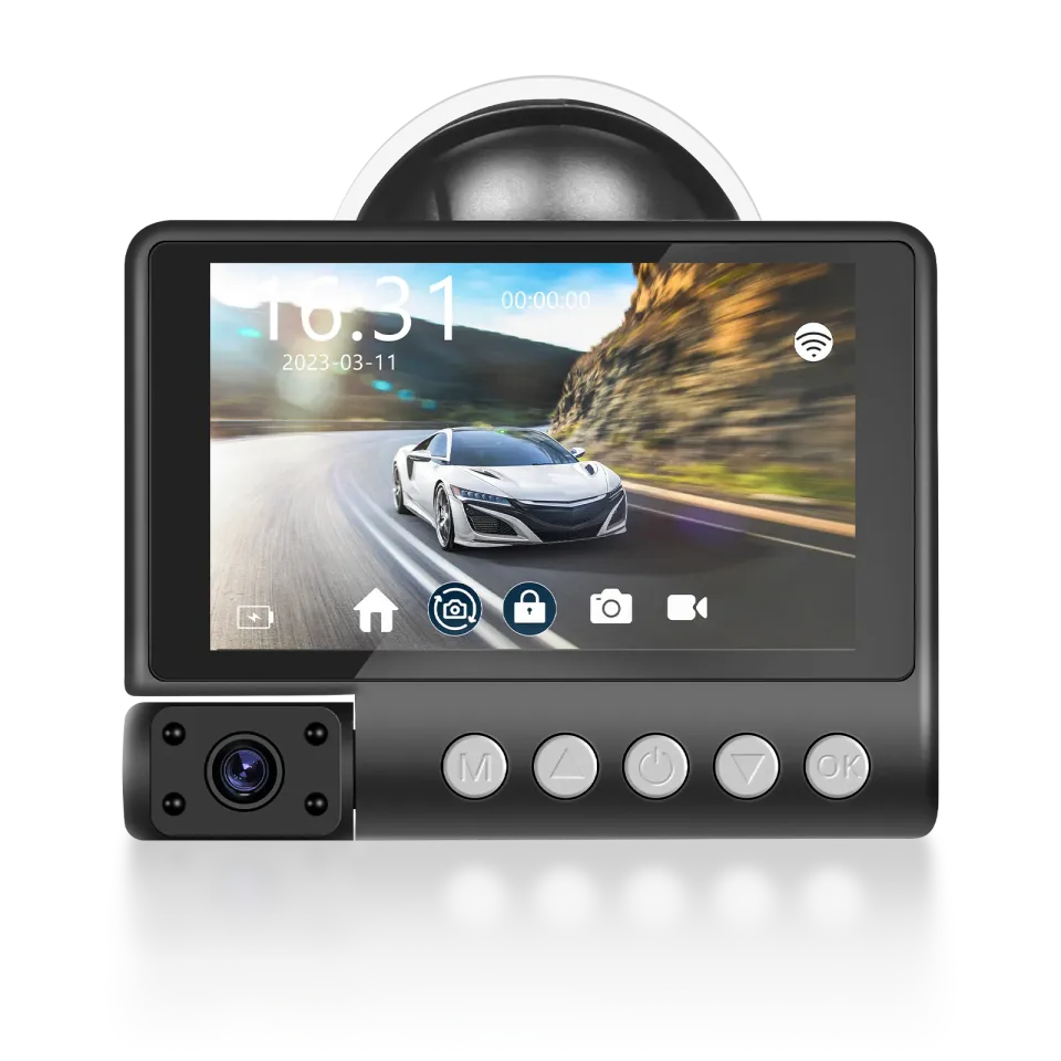دوربین ثبت وقایع 3 لنزه خودرو برند VIDEO CAR DVR مدل C101