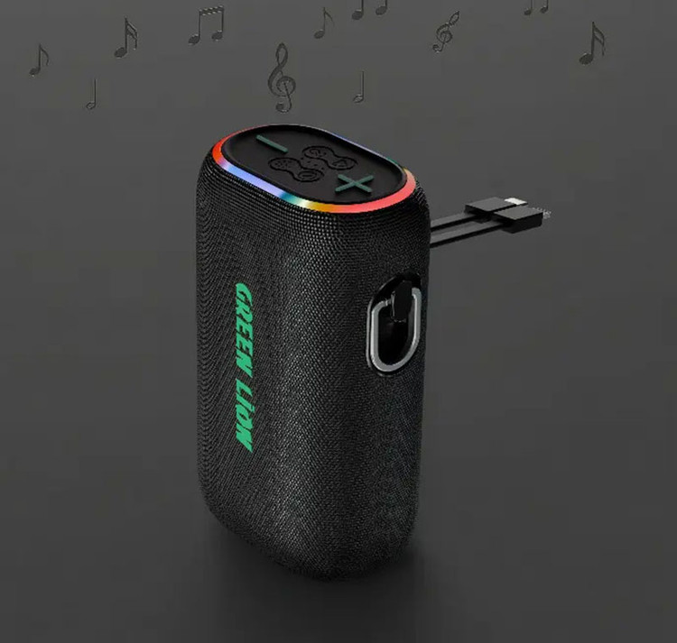اسپیکر گرین لاین مدل WAVE 20 به همراه پاوربانک 10000 میلیآمپرساعت