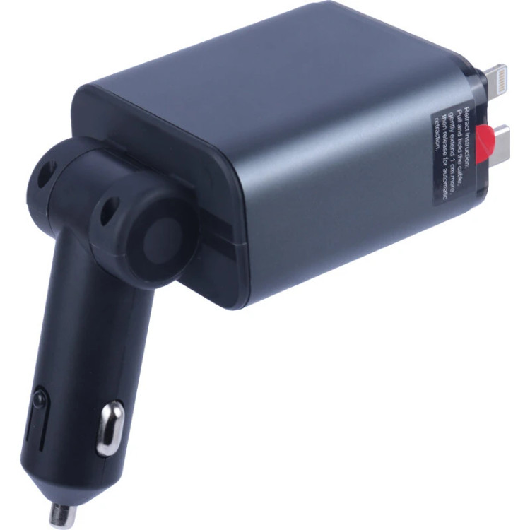 شارژر فندکی خودرو گرین لاین مدل GNRCC50WBK ظرفیت ۵۰ وات