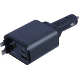 شارژر فندکی خودرو گرین لاین مدل GNRCC50WBK ظرفیت ۵۰ وات