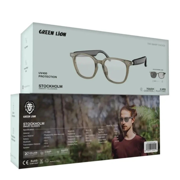 عینک هوشمند گرین لاین مدل SMART GLASSES-Stockholm
