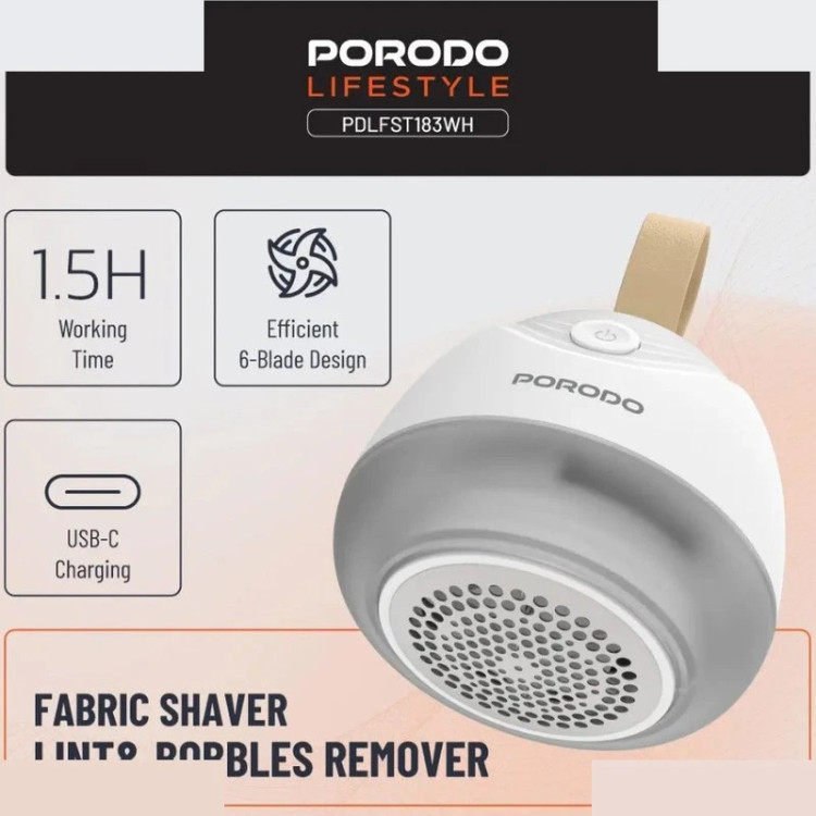 پرزگیر لباس برقی پرودو مدل PDLFST183 با موتور 7200RPM و شارژ USB‑C