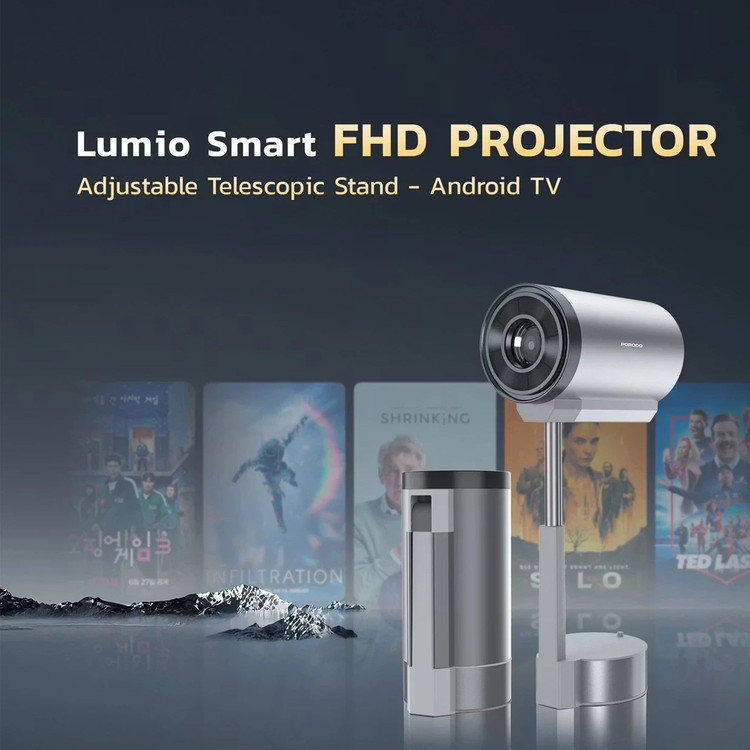 ویدئو پروژکتور هوشمند پرودو مدل PDTS17GY کیفیت تصویر Full HD قابل حمل