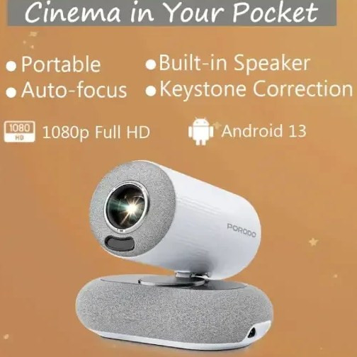 ویدئو پروژکتور هوشمند پرودو Porodo Lumacast Smart Full HD Projector