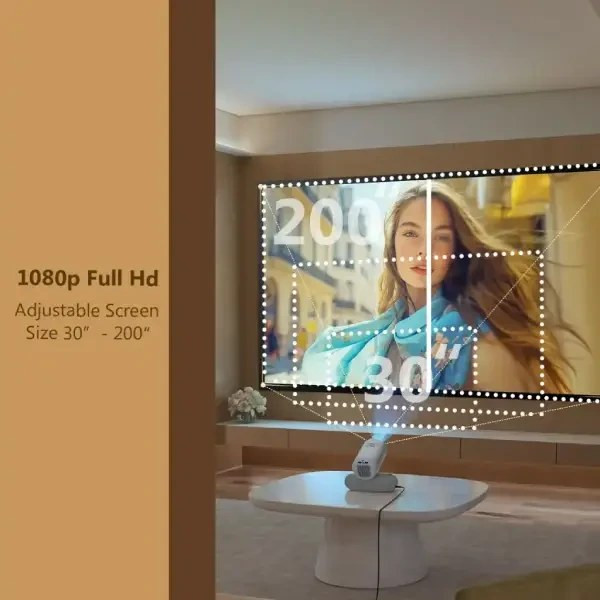 ویدئو پروژکتور هوشمند پرودو Porodo Lumacast Smart Full HD Projector