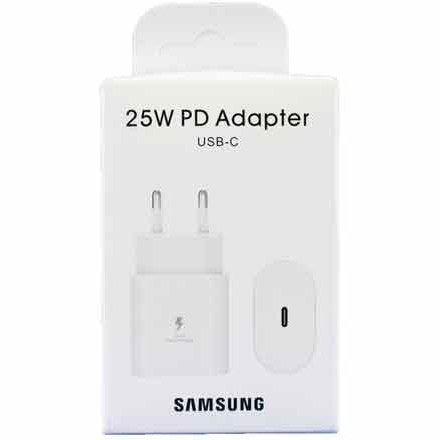 شارژر سامسونگ مدل EP-TA800 ظرفیت ۲۵ وات دو پین تایپ سی - آداپتور25وات 100%اصلی اورجینال