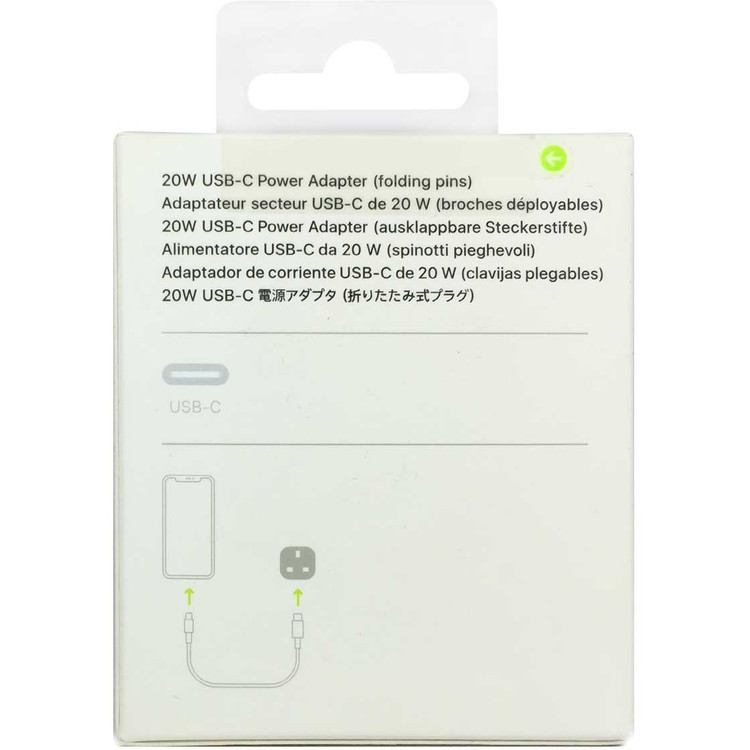 کلگی شارژر اصلی اپل 20 وات مدل B/A با پورت USB-C - مخصوص آیفون و آیپد