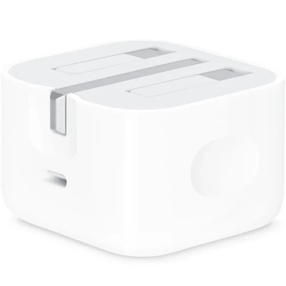 شارژر اصلی گوشی iPhone 15 Pro آیفون 20 وات Type-C سوپر فست شارژ BA سه پین تک پورت رنگ سفید با گارانتی 3 ماهه کد 30191