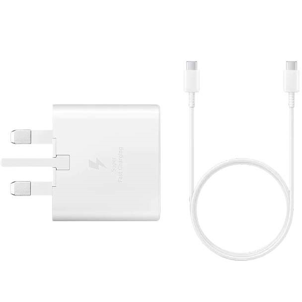 شارژر سامسونگ مدل EP-TA800 ظرفیت ۲۵ وات سه پین با کابل USB-C