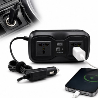 اینورتر فندکی خودرو گرین لاین مدل GC-233 ظرفیت ۲۰۰ وات