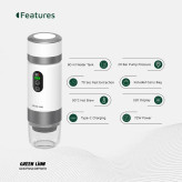 قهوهساز پرتابل گرین لاین Campinas با فشار 20 بار و باتری 7500mAh