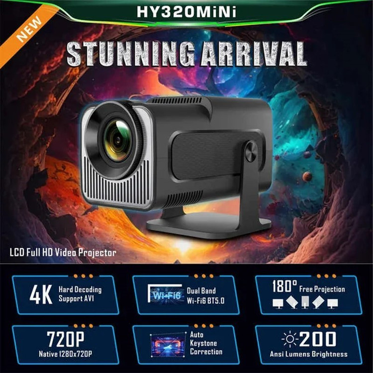 ویدیو پروژکتور مدل Hy320 رم 2 حافظه 16 گیگابایت